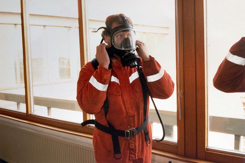 1988Aegon.JPG - Brandweeroefening Aegon 1988